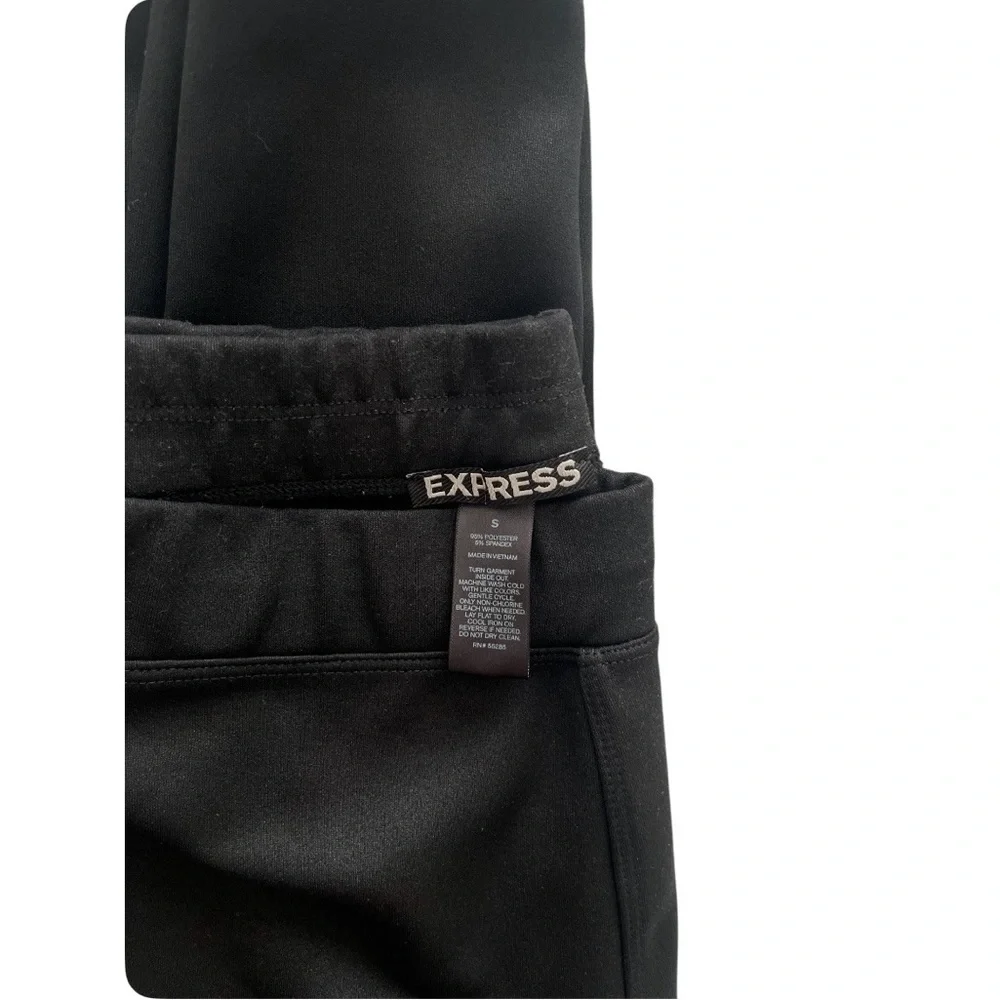 Express | Black Faux Suede Leather Leggings | Women’s Size Small - Picture 1 of 8